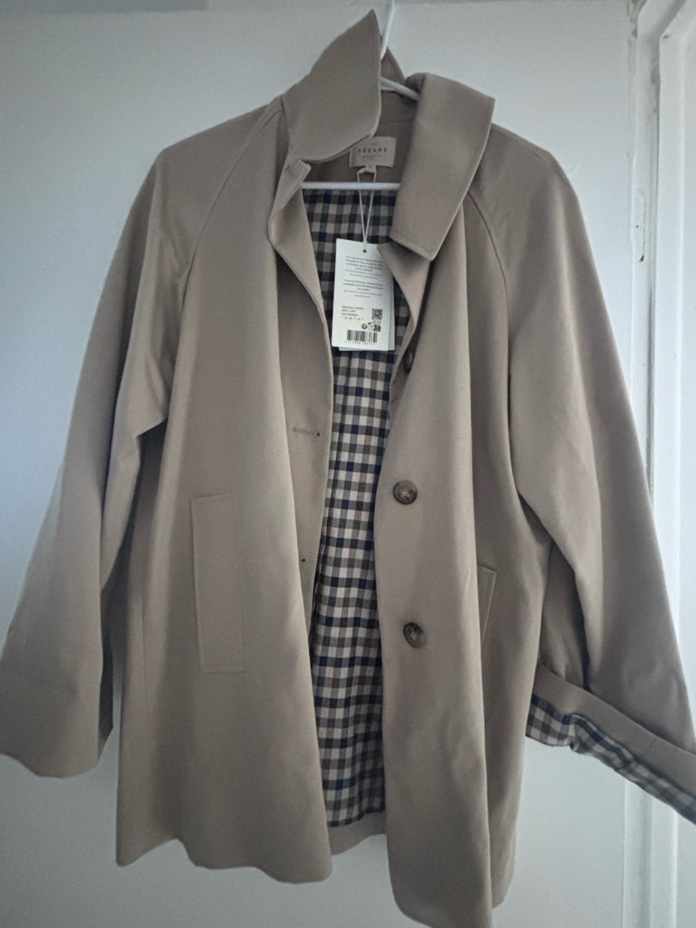 Sezane Carter Jacket Light Beige - Size US 4